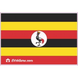 Nacionalinis vėliavos lipdukas - Uganda